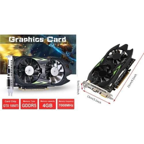 Видеокарта Computer Graphic Card GTX 4G Memory Video Card Gaming Computer Core Frequency GPU 7008MHz