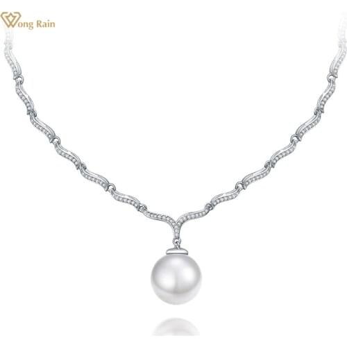 Женские ожерелья из жемчуга Wong Rain China At AliExpress