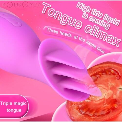 Tongue Vibrator Sex Toys for Adults Women Clitoris Nipple Stimulator Licking Toy Vagina Pussy Massager Female Masturbator