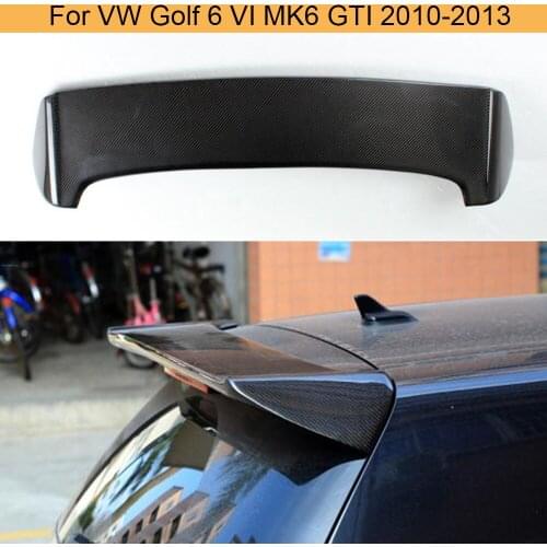 Carbon Fiber Rear Roof Spoiler Tail Trunk Wing for Volkswagen VW Golf 6 VI MK6 GTI 2010-2013 Car Rear Roof Spoiler Wing Boot Lip