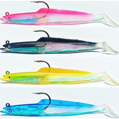15cm/33g jig head lure sea lure sea jig soft lure soft bait VMC hook