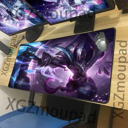 XGZ Anime Desert Emperor Custom Large Gaming Mouse Pad Black Lock Edge Computer Table Mat Speed Non-slip for Lol Dota Gamer Xxl