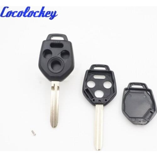 Cocolockey 3+1 Button Replacement Remote Key Shell Fob for Subaru Legacy Outback Impreza No Logo