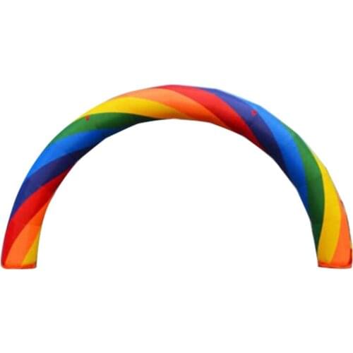D=8M inflatable Rainbow arch Advertising with blower 220v