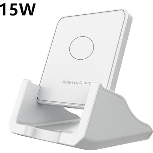 Hot Sale 15w Fast Charger Vertical Base Bracket Smartphone Stand Wireless Charging For Iphone 12 11 Xr Xs 8 7