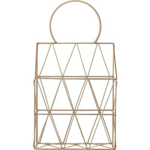 [ILAN] INS NORDIC IRON DECORATION SHELF HOME LIVING ROOM WALL MAGAZINE STORAGE RACK PENDANT