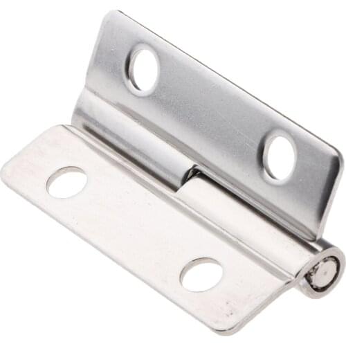Left 52 x 35mm Marine Silver Antique Butt Hinge Stainless Steel Extruded Removable Pin Butt Hinge -Left 52 x 35mm