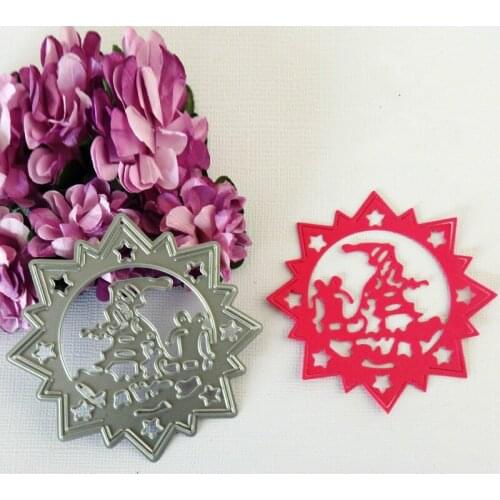 Metal snow Santa Claus cutting dies in scrapbooking embossing folder for cutting machine