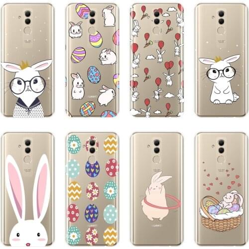 Easter Rabbit Kawaii Cute Phone Case For Huawei Mate 20 10 9 Pro Silicone Soft Back Cover For Huawei Mate 7 8 9 10 20 Lite Case