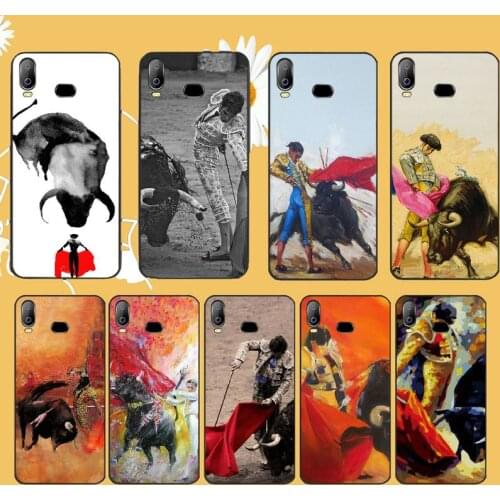 PENGHUWAN Spanish Bullfighter Bullfight Black TPU Soft Phone Case Cover For Samsung A10 A20 A30 A40 A50 A70 A71 A51 A6 A8 2018