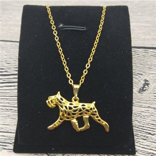 New Schnauzer Necklace Trendy Style Schnauzer Pendant Necklace Women Pet Jewellery Fashion Animal Dog Jewellery