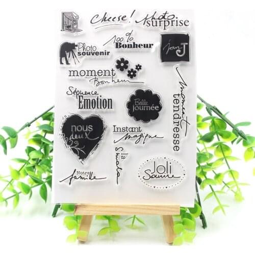New Transparent Clear Silicone Stamps for DIY Scrapbooking/Card Making/Kids Fun Decoration Supplies 299