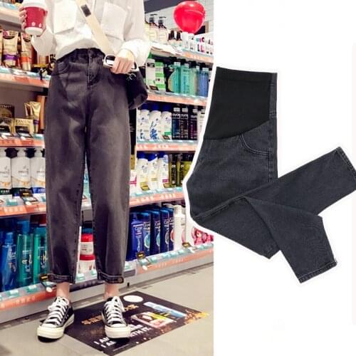 Maternity Clothes New Maternity Jeans Straight Loose Pregnancy Pants Radish Trousers for Pregnant Women Spring Summer Clothing
