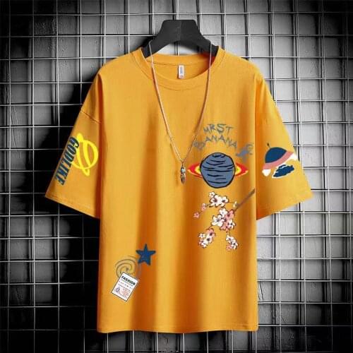 Oversized Men T Shirt 3XL Short Sleeve T Shirt Men Hip Hop Plus Size Tshirt O-neck Summer Tee Streetwear Fashion Tees