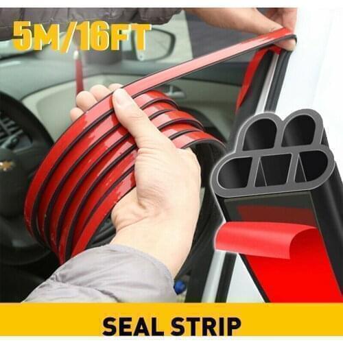5M Car Door Rubber Seal Strip Auto Window Edge Protector Trim Stickers For Chevrolet Cruze Captiva Aveo Sail Orlando Trax Corsa
