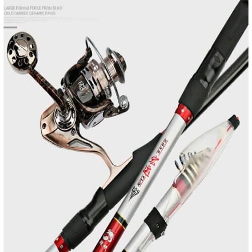 4# Rock Fishing Rod 3.6m 6.3m Long Sections Ultra Hard Canne Super Light Hand Pole Telescopic Fsihing Sticks Dual-use Olta Pesca