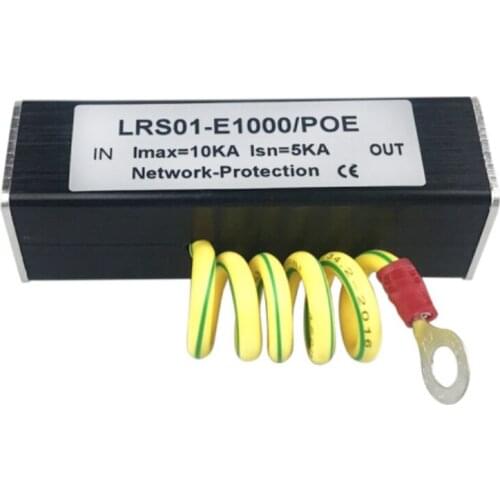 100/1000M POE IP Camera Network POE Switch RJ45 & POE Surge Protector Protection device Lightning Arrester SPD 1000M Ethernet