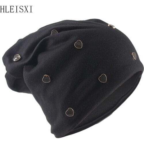 New Fashion Autumn Warm Adult Women Beanies Skullies Hat For Female Love Solid Winter Thick Hats Casual Outdoor Brand Gorras