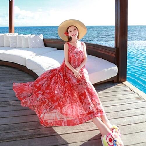 Take off glasses moth Summer Chiffon Dresses