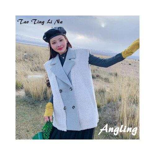 Top brand Style 2020 New High-end Fashion Women Faux Fur Coat C41 high quality