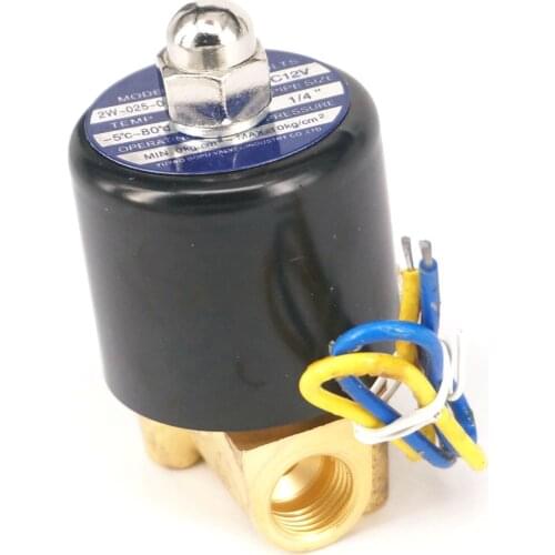 2W-025-06 1/8"BSP Normally Closed 12VAC 24VAC/DC 110VAC 220VAC 2 Way Brass Air Gas Water Solenoid Valve