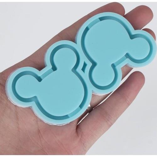 1 Piece Blue Mouse Head Frame Straw Topper Mold Straw Topper Decoration 10342250