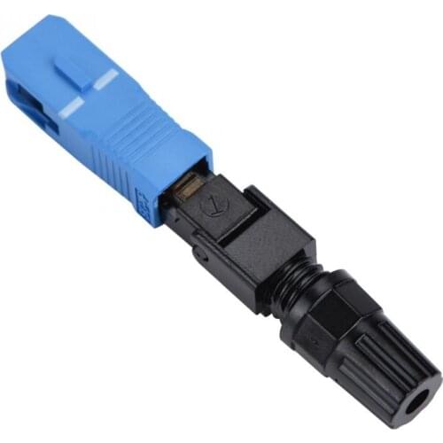 100pcs SC Single Mode Fiber Optic Quick Fast Embedded Connector Connecting Adapter for FTTH