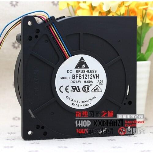 Delta Electronics BFB1212VH A01 DC 12V 0.60A 120x120x30mm 4-wire Server Cooling Fan