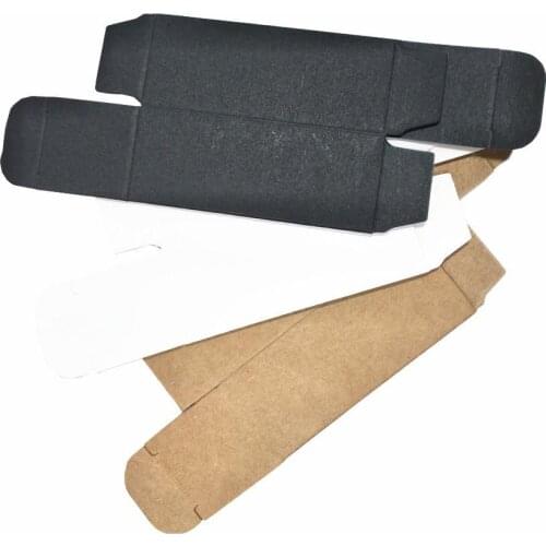 4x4x10.2 cm White Kraft Paper Crafts Essential Oil Bottle Packaging Box Perfume Cosmetic Nail Polish Small Gift Packing Box