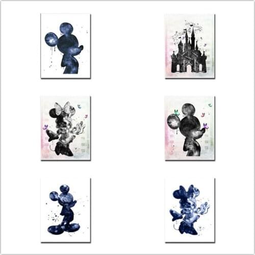 5d Diamond Embroidery Disney Castle Mickey Minnie Mouse Diamond Painting Full Diamond Mosaic Rhinestone Cross Stitch Kit