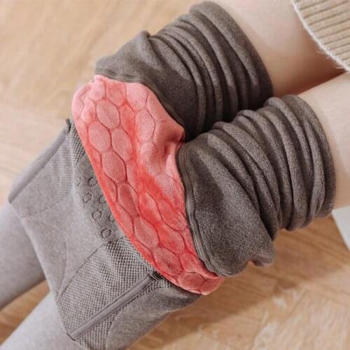 Rooftrellen 15% Spandex Plus Velvet Leggings Super Thick Cold-Resistant Leggings Women High Waist Legging All-Match Warm Leggins