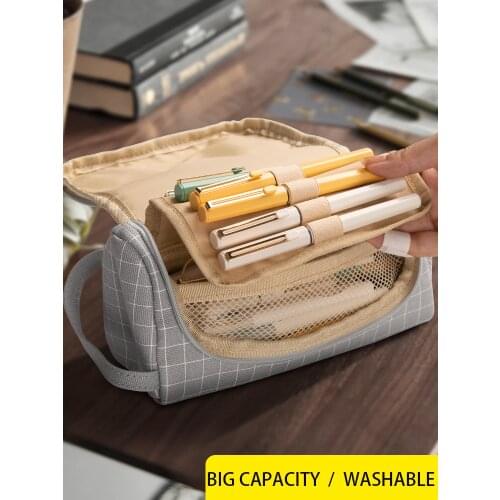 15 Colors Large Capacity Pencil Case Kawaii Pencil case School Pen Case Supplies Pencil Bag School Box Pencils Pouch Stationery
