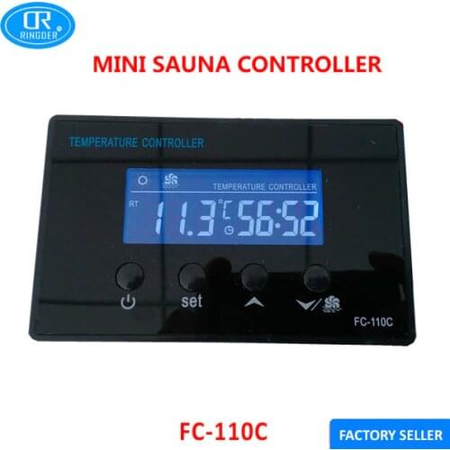 RINGDER FC-110C 110V LCD Mini Sauna Room Foot Spa Digital Temperature Controller With Countdown Timer Regulator Thermostat