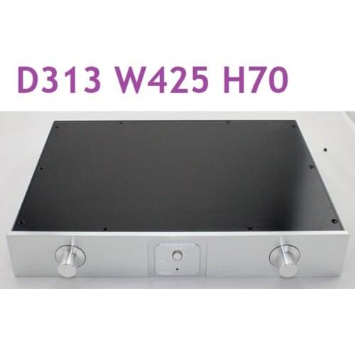 Size 313 W425 H70 All Aluminum Preamp Case Power Amplifier Chassis DIY Aluminum Box WA1