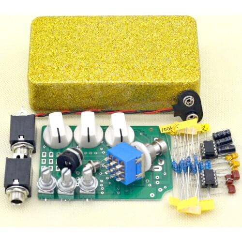DIY Overdrive Guitar Effect Pedal With1590B And IC4558D Pedal Kits True BypassOD2 FG