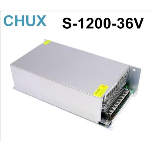 1200W 33A 36V Switching Power Supply 220v 110v Ac to 36v Dc Power Supply for Cnc Cctv Led Light Free Shipping