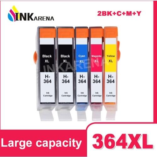INKARENA Replacement For HP364 Ink Cartridge for HP 364 XL Cartridges Photosmart B109a B109n B209a B210a 7510 6510 5510 Printer
