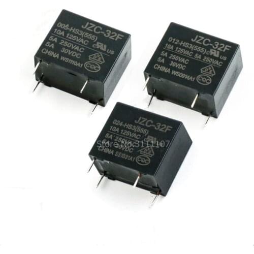 JZC-32F-012-HS3 5A 250VAC 4 Pins 32F-12V-HS One Open