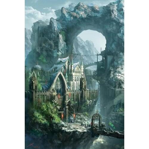 ARMYQZ5D DIY Full Square Round Diamond Painting Harry Magic School Arts Craft Canvas Diamond Embroidery Cross Stitch for Home De