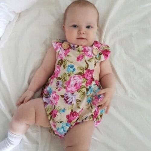Children Summer Clothing Sleeveless Printed Bodysuit Kawaii Headband Jumpsuit Playsuit Outfit Newborn Infant Baby Girl Clothes