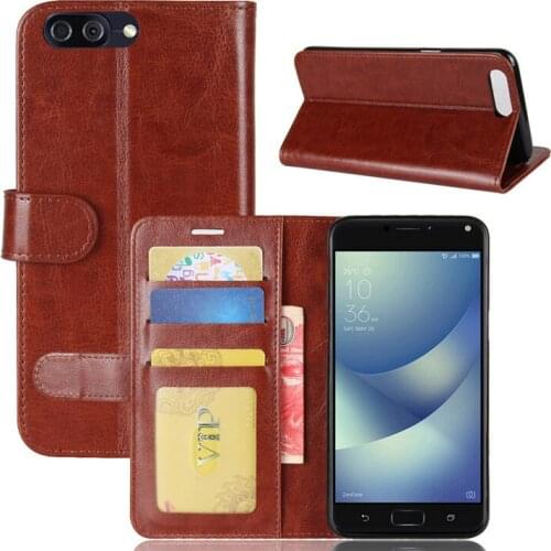 For Asus Zenfone 4 Max Pro ZC554KL Magnetic Flip Wallet Leather Card Slots Holder Shockproof Slim Shell Protective Phone Case