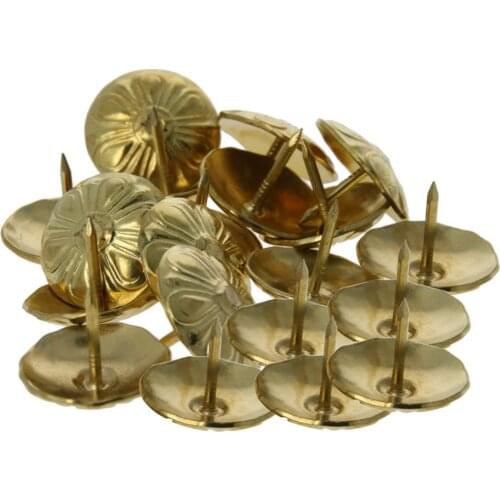 MroMax Green Ancient/Yellow Round Head Foam Nail Iron Plating Thicken Cap 8*10/19*15mm Hardware Fastener 15/20/25/30/40/50/80pcs