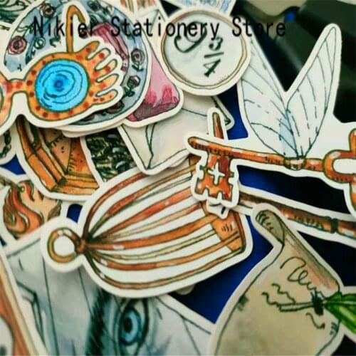 38 PCS\SET Magic Academy Series Tools Mask Key Books Decoration Stickers Diy Ablum Diary Scrapbooking Label Sticker Stationery