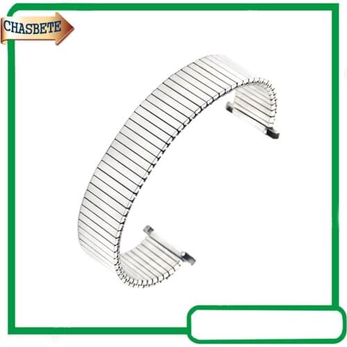 Stainless Steel Watch Band for Samsung Gear S2 Classic R732 / R735 20mm Metal Elastic Strap Belt Wrist Loop Bracelet Silver