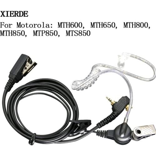 XIERDE Earpiece for Motorola Portable Radio MTH850 1Pin 2.5mm Air Tube Earpiece MTH850 MTH800 MTP850 MTS850 MTH600 Headset