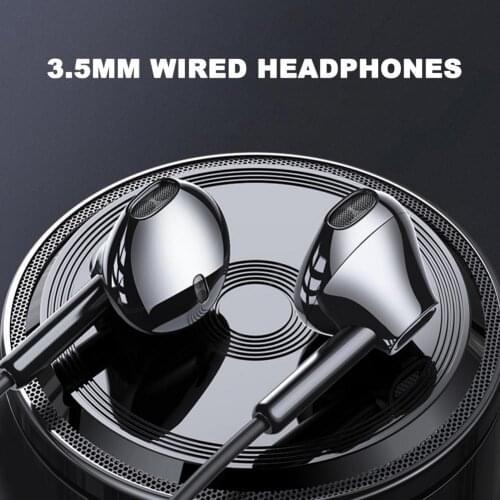 Lenovo XF06 3.5mm Wired Headphones In-Ear Headset Stereo Music Earphone Smart Phone Earbuds In-line Control Headphone with Mic