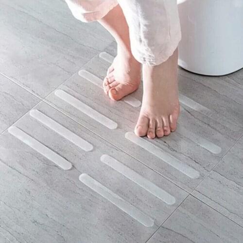 Transparent Color 5 Loaded Toilet Bathroom Transparent Tape Anti-Skid Stickers Anti-Skid Strips