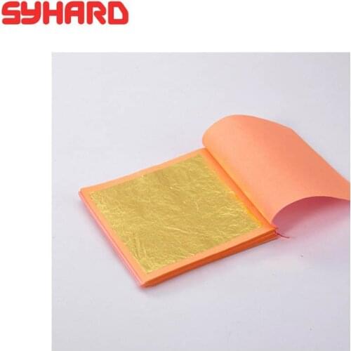50/100pcs 24K Gold Foil Sheets Gold Leaf Edible