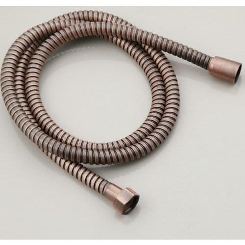 Monite Shower Tube Pipe Water Hose Antique Copper Flexible 1500mm For Bathroom Handheld Shower Faucet Tube