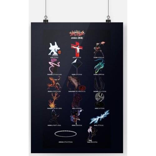 Modern Home Decor Poster Print Adam Lilith Ramiel Angels Anime Picture Nordic Wall Art Canvas Painting Wall Decor Living Decor